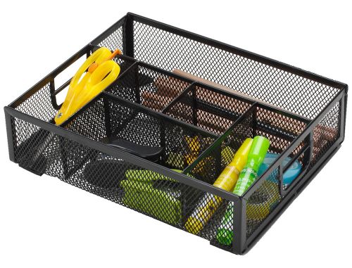 Organizador de secretaria q-connect bandeja metalica turquesa com 6 departamentos 235x183x65 mm , Q-connect , 153569 , 5705831172913